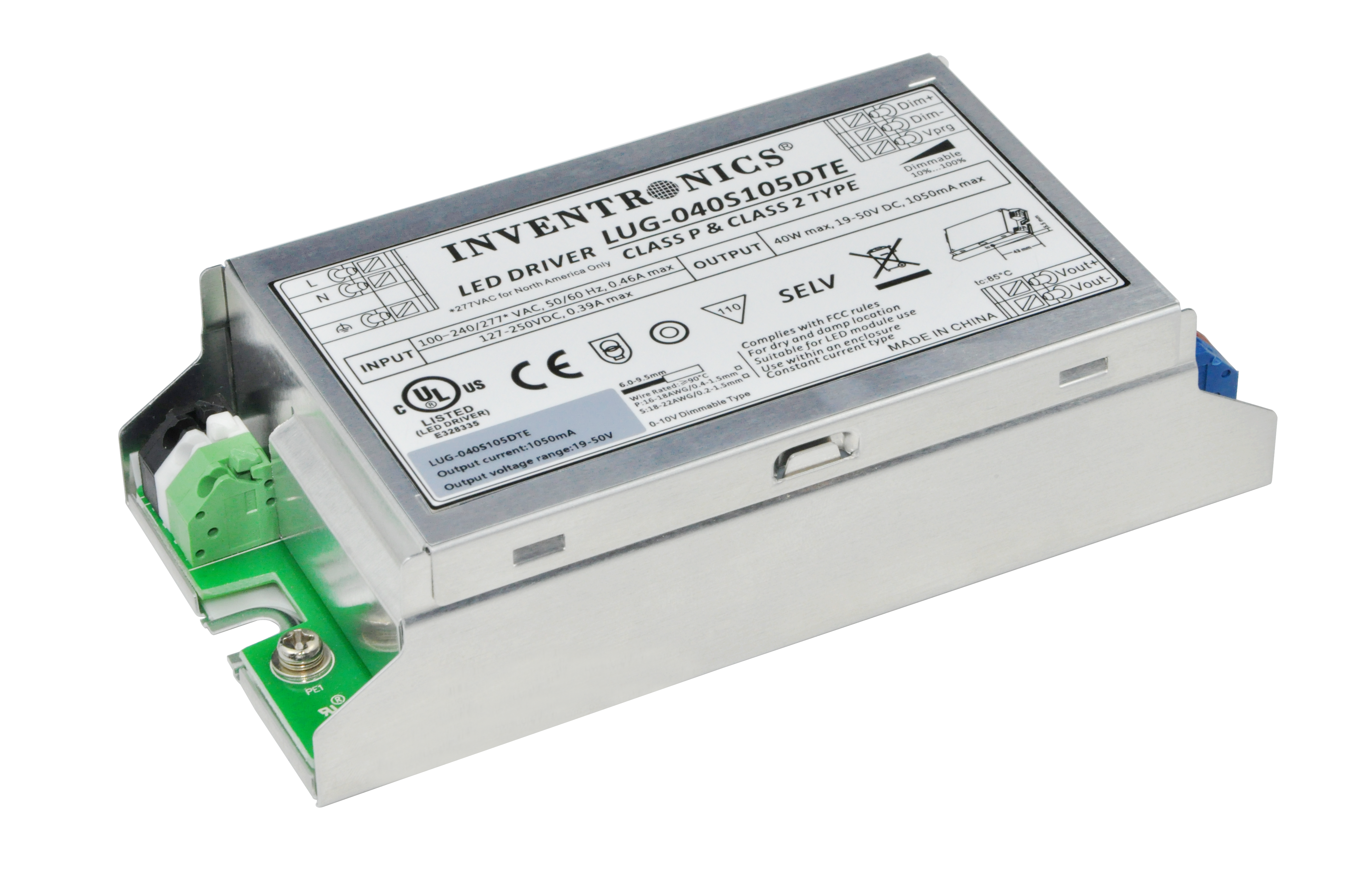 LUG-040SxxxDTE Indoor LED Driver