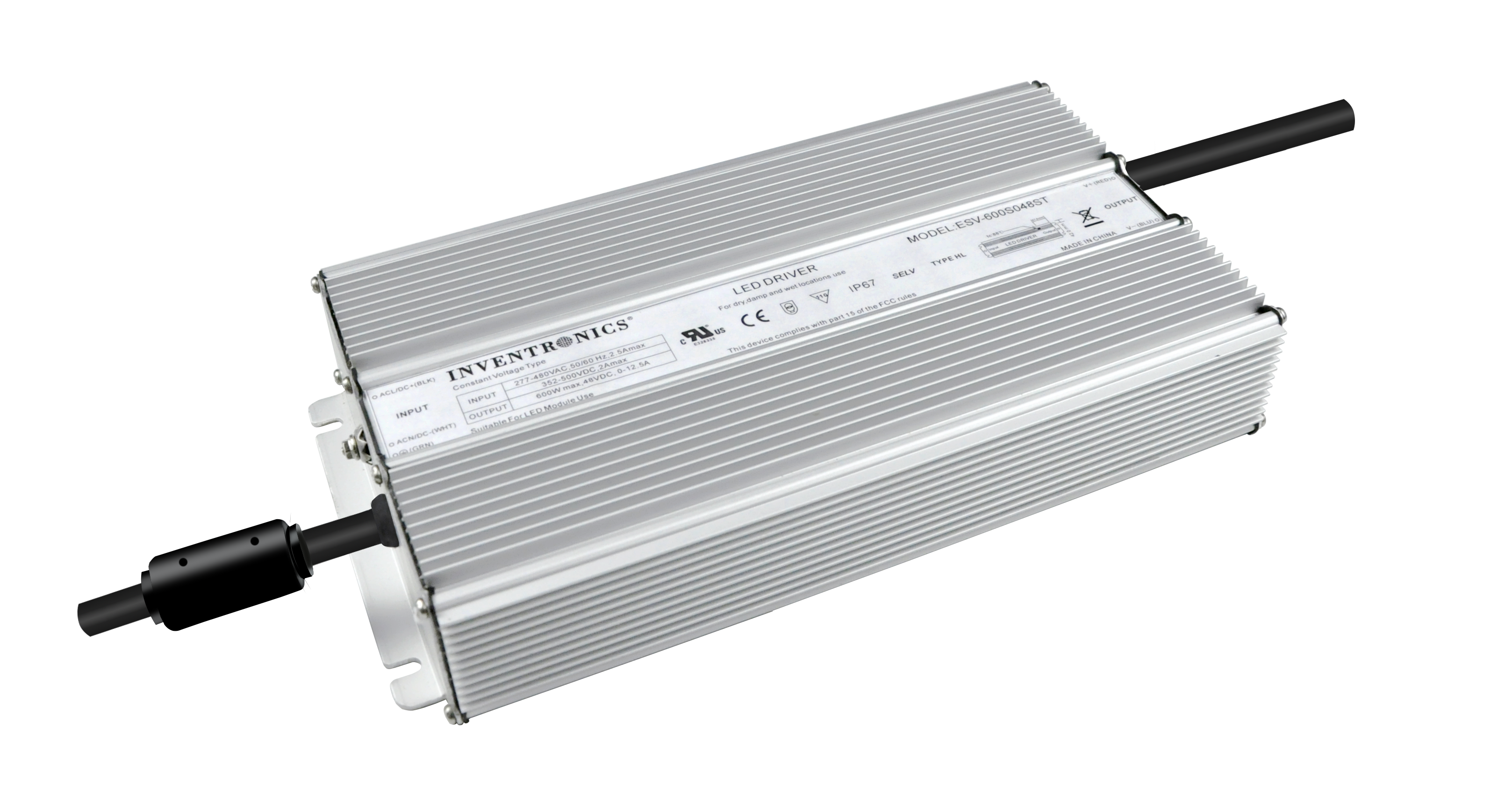 ESV-600 Constant-Voltage IP67 LED Drivers