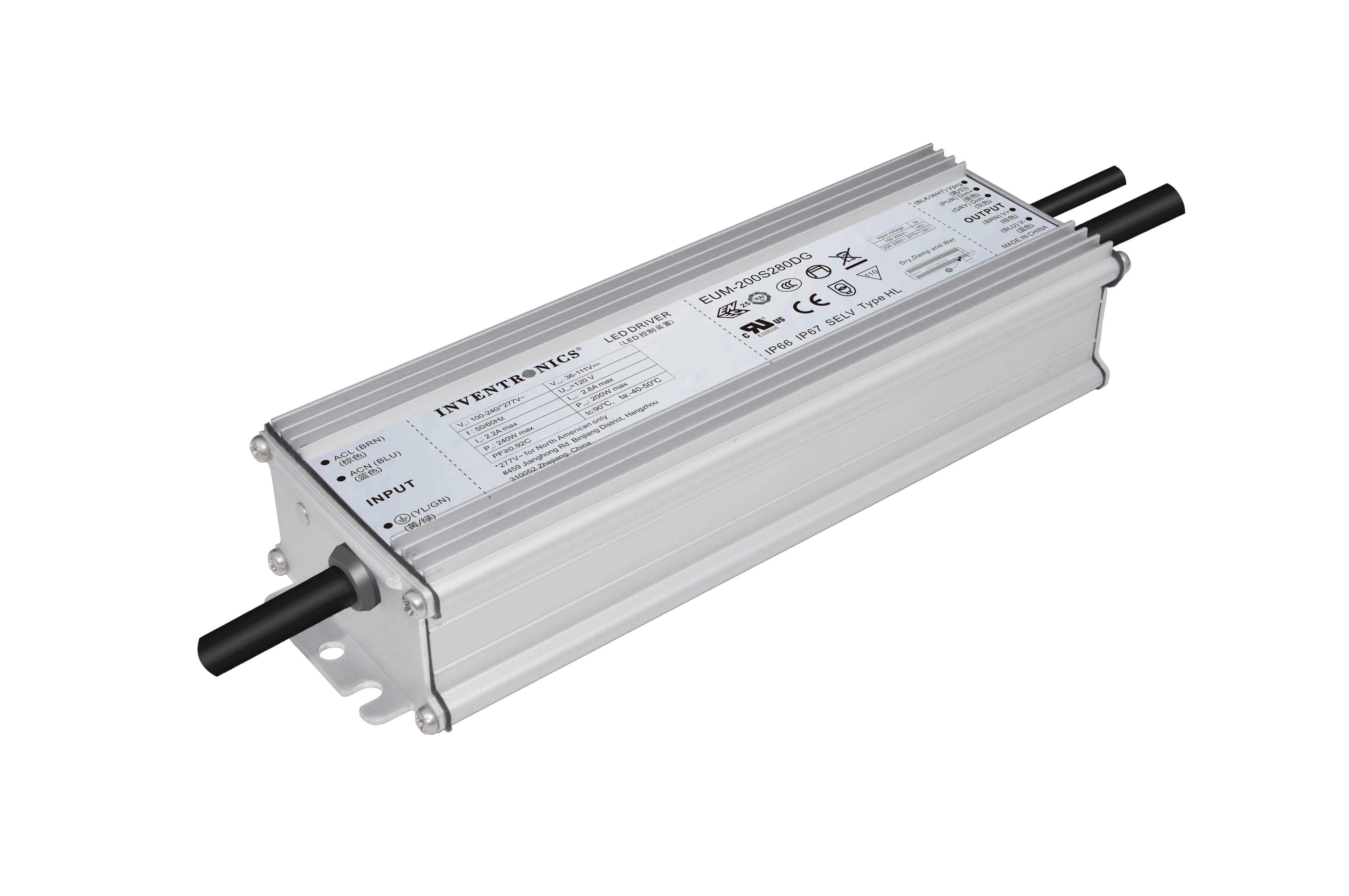 EUM Series Global, IP67 LED Drivers