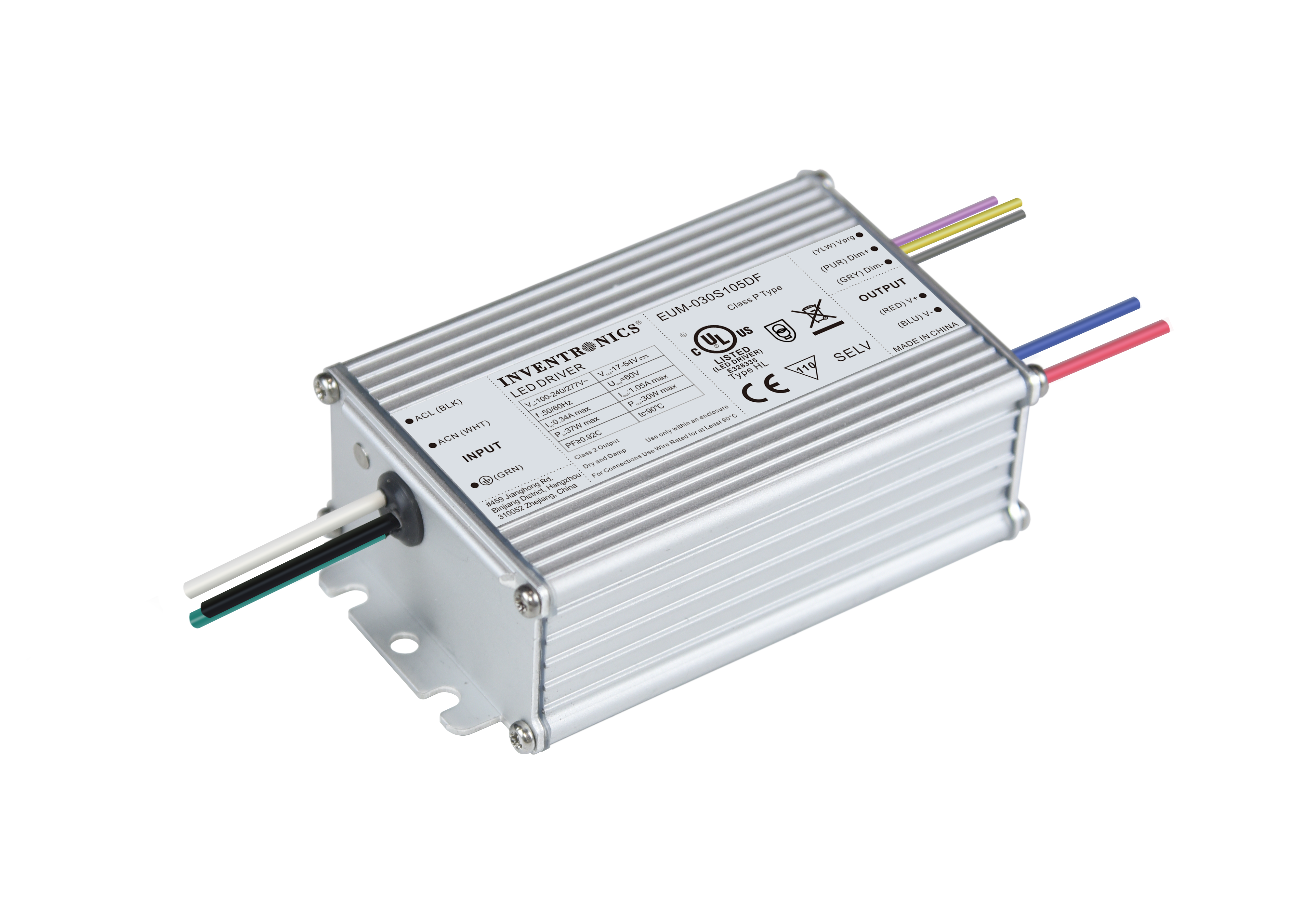 EUM 30W LED Drivers with Flying Leads