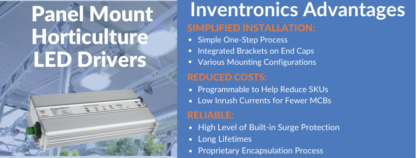 Panel Mount Horticulture LED Drivers EUM/ESM MGS